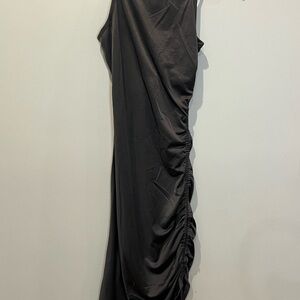 Intimately Free People Elegant Black Ruched Dress